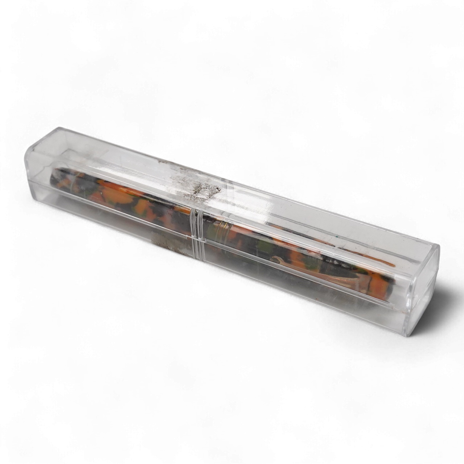 An Omas orange, green and black marble Paragon fountain pen (shrinkage to cap)